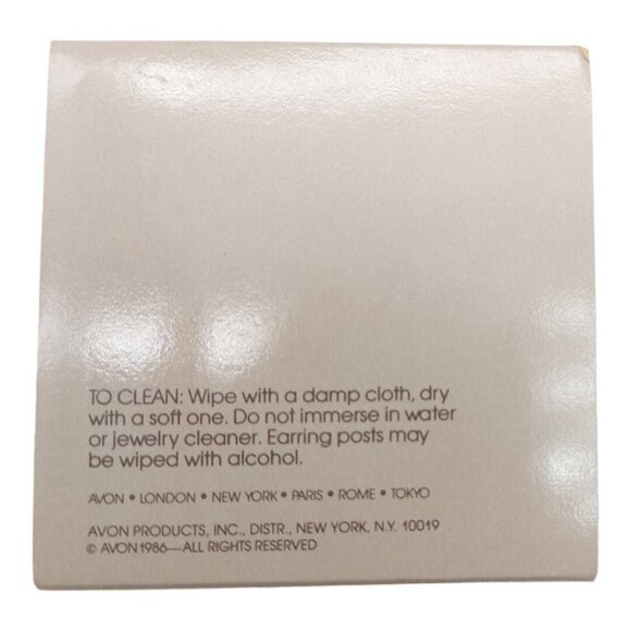 KJL Kenneth J Lane Lion Door Knocker Earrings Rhinestone NOS Avon Vintage 1986 - Picture 12 of 12